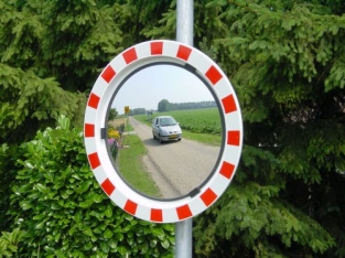 Verkeersspiegel Glas rond